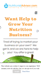 Mobile Screenshot of nutritionistadvisor.com